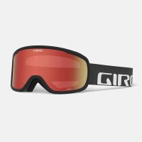 (image for) giro cruz goggles black wordmark amber scarlet lens